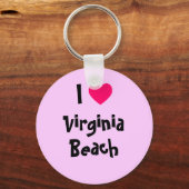 Porte-clés J'aime Virginia Beach (Recto)