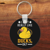 Porte-clés J'Aime Vraiment Les Canards (Recto)