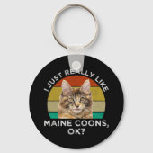 Porte-clés J'Aime Vraiment Maine Coons, Ok ? (Verso)