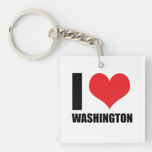 Porte-clés J'aime Washington