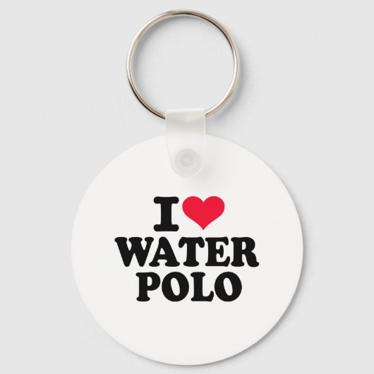 Porte-clés J'aime Water Polo (Recto)