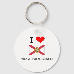 Porte-clés J'aime WEST PALM BEACH la Floride