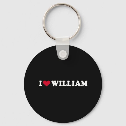 PORTE-CLÉS J'AIME WILLIAM (Recto)