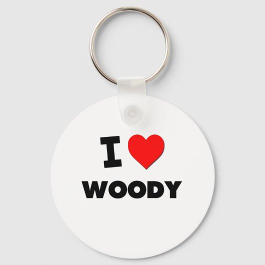 Porte-clés J'aime Woody (Recto)