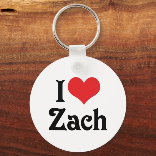 Porte-clés J'aime Zach (Recto)