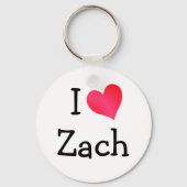 Porte-clés J'aime Zach (Recto)