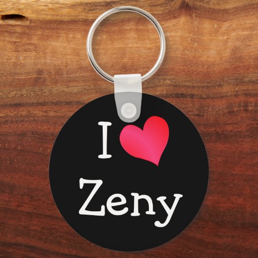 Porte-clés J'aime Zeny (Recto)