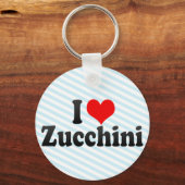 Porte-clés J'aime Zucchini (Recto)