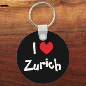 Porte-clés J'aime Zurich (Recto)