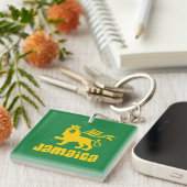 Porte-clés Jamaica Rasta Lion (Devant Droit)