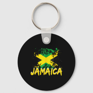 Porte-clés Jamaica Retro Vintage Watercolors Sport Jamaican F