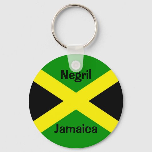 Porte-clés JamaicaFlag, Negril, Jamaïque (Recto)