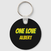 Porte-clés Jamaican Flag Weathered Effect One Love (Verso)