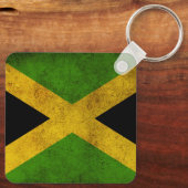 Porte-clés Jamaïquains fiers de la Jamaïque - Drapeau Reggae (Verso)