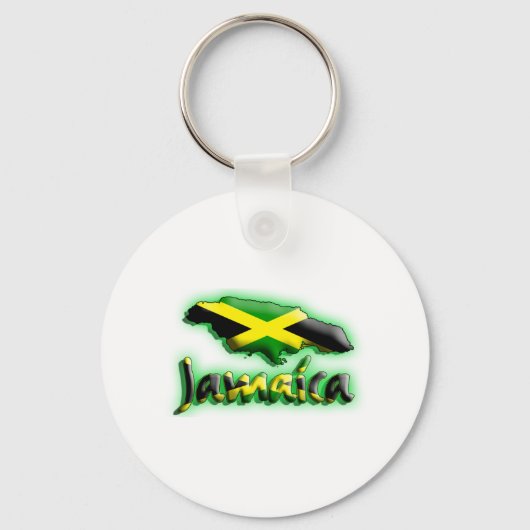 Porte-clés Jamaïque avec titre de drapeau (Recto)