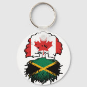 Porte-clés Jamaïque Jamaïcaine Canadian Canada Tree Roots Dra (Verso)