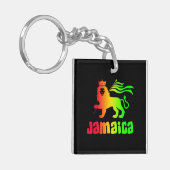 Porte-clés Jamaïque Rasta Lion (Devant gauche)