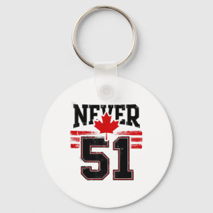 Porte-clés Jamais 51 Canada Feuille d'érable Vintage Cana en
