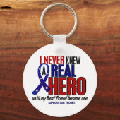 Porte-clés Jamais Connu Un Héros 2 Meilleur Ami (Soutenez Not (Recto)