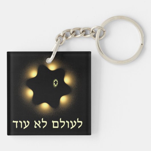 Porte-clés Jamais Plus L'Étoile Fractée De David (Dos)