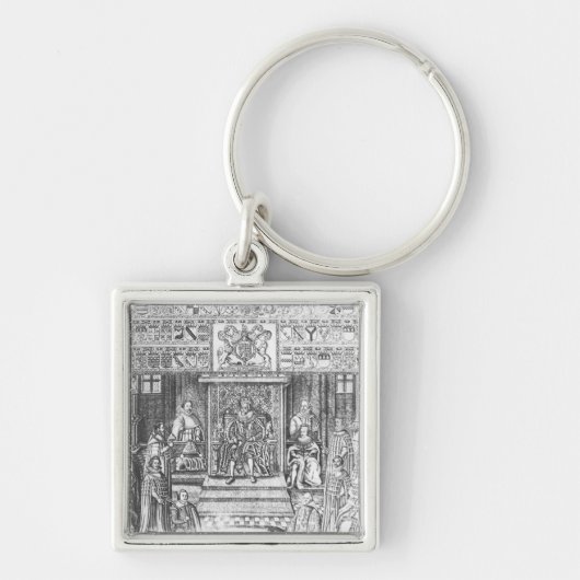 Porte-clés James I de l'Angleterre à la cour (Devant)