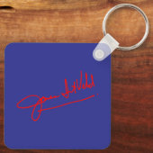 Porte-clés James Intveld Photo 2 with Autograph (Verso)