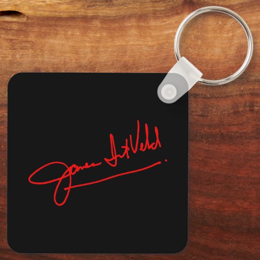 Porte-clés James Intveld Photo 3 with Autograph (Verso)