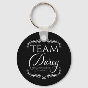 Porte-clés Jane Austen Fierté et préjugés Équipe Darcy Button