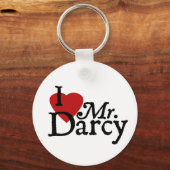 Porte-clés Jane Austen J'AIME M. Darcy (Recto)