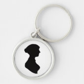 Porte-clés Jane Austen's Silhouette on a Keychain (Devant)