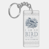 Porte-clés Jane Eyre - Je Ne Suis Pas Un Oiseau - Oiseau Vint (Devant gauche)
