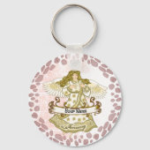 Porte-clés Janvier Anniversaire Angel anniversaire personnali (Recto)