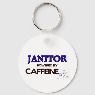 Porte-clés Janvier Propulsé par la caféine