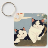 Porte-clés Japanese Cats Blossom Tree Keychain (Recto)