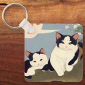 Porte-clés Japanese Cats Blossom Tree Keychain (Recto)