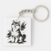 Porte-clés 【Japanese Ink Puppy Acrylic Keychain】 (Dos)
