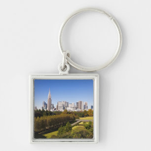 Porte-clés Japon. Tokyo. Skyline du quartier de Shinjuku et