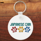 Porte-clés JAPONAIS CHIN Maman Empreinte de patte 1 (Recto)