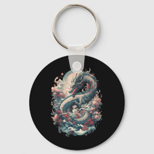 Porte-clés Japonais esthétique Dragon japonais Art japonais T