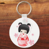 Porte-clés Japonais Geisha Doll - série buns (Recto)