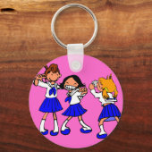 Porte-clés Japonaise filles du lycée MANGA (Recto)