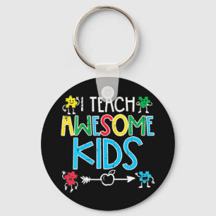 Porte-clés J'Apprends À Des Enfants Awesome Enseignant Sensib