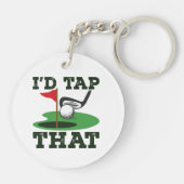 Porte-clés J'Appuierais sur ce terrain de golf (Dos)