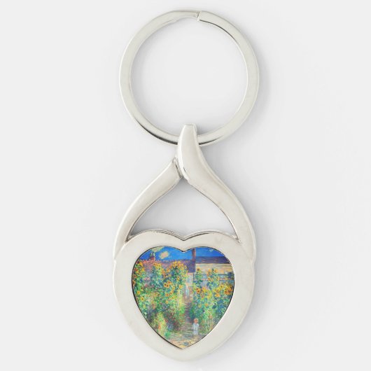 Porte-clés Jardin aux fleurs de Monet (Devant)