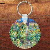 Porte-clés Jardin aux fleurs de Monet (Recto)
