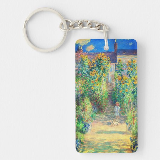 Porte-clés Jardin aux fleurs de Monet (Devant)
