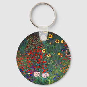 Porte-clés Jardin aux fleurs Gustav Klimt