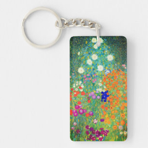Porte-clés Jardin aux fleurs Gustav Klimt