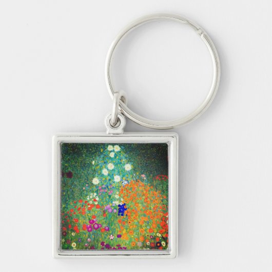 Porte-clés Jardin aux fleurs Gustav Klimt (Devant)