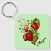 Porte-clés Jardin Botanique Fraise (Recto)